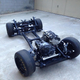 The finished, powdercoated frame.